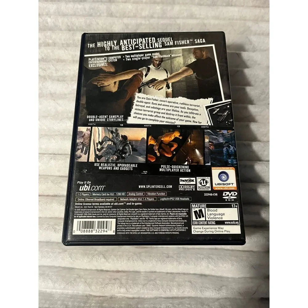 Tom Clancy's Splinter Cell: Double Agent‎ (Sony PlayStation 2, 2006) Complete